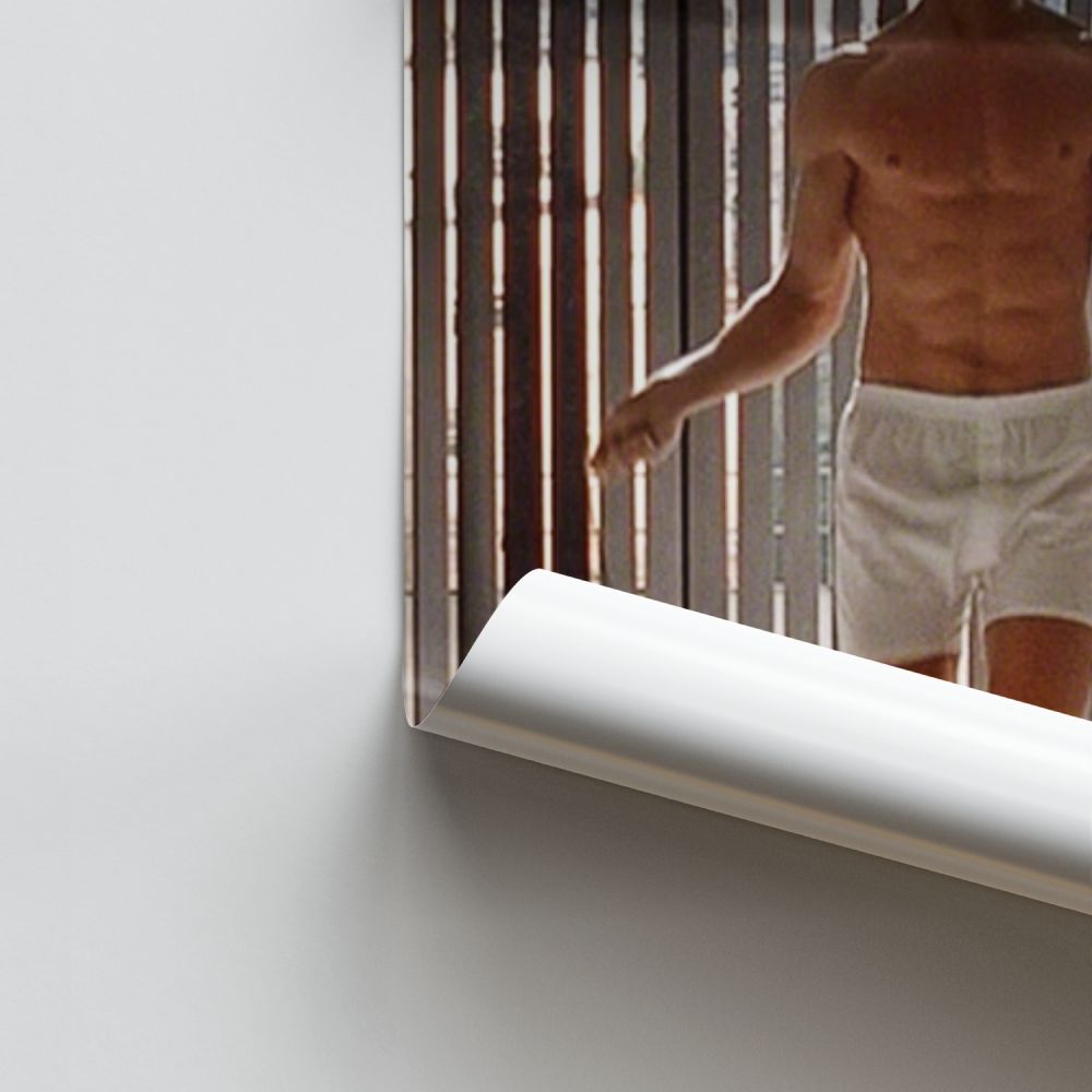 Poster Patrick Bateman beim Seilspringen