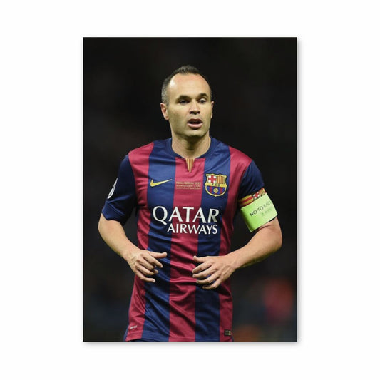 Poster Andrés Iniesta Barcelone