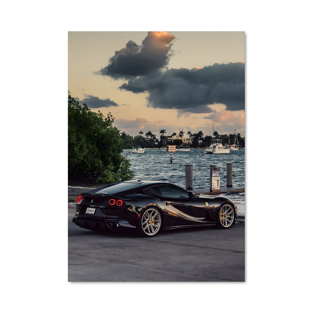 Poster Ferrari Noir 812