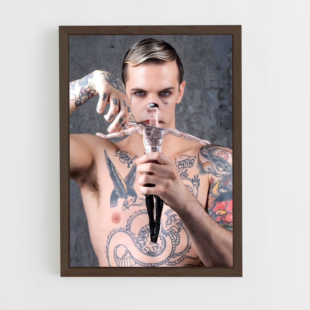 ap-achille lauro-5 cadre Bois foncé