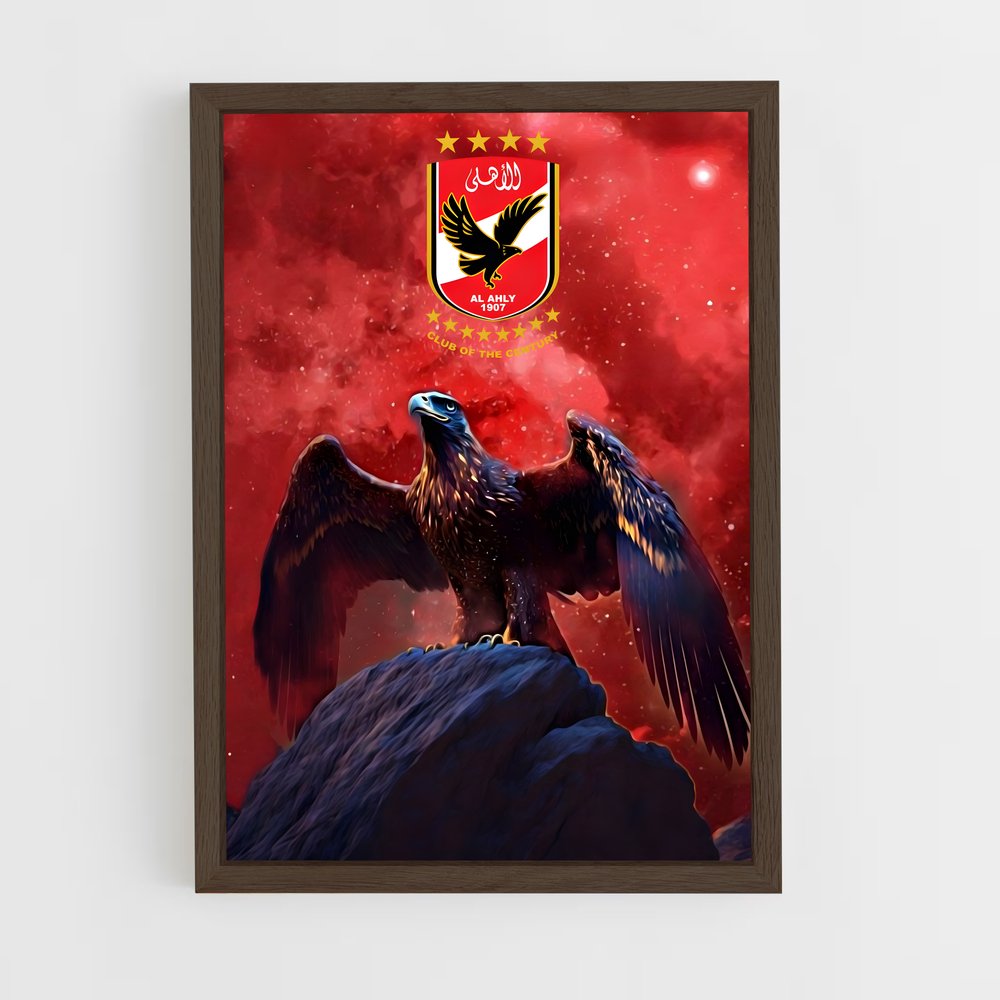 ap-al ahly sc-7 cadre Bois foncé