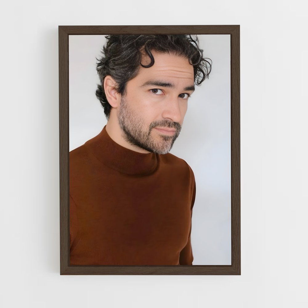 ap-alfonso herrera-1 cadre Bois foncé