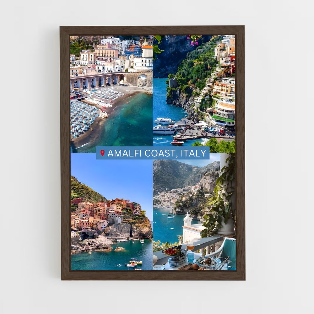 ap-amalfi coast-2 cadre Bois foncé