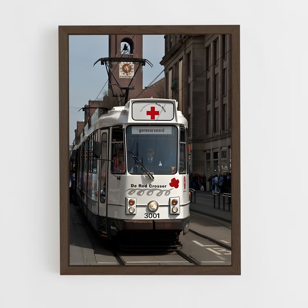 ap-amsterdam tram-2 cadre Bois foncé