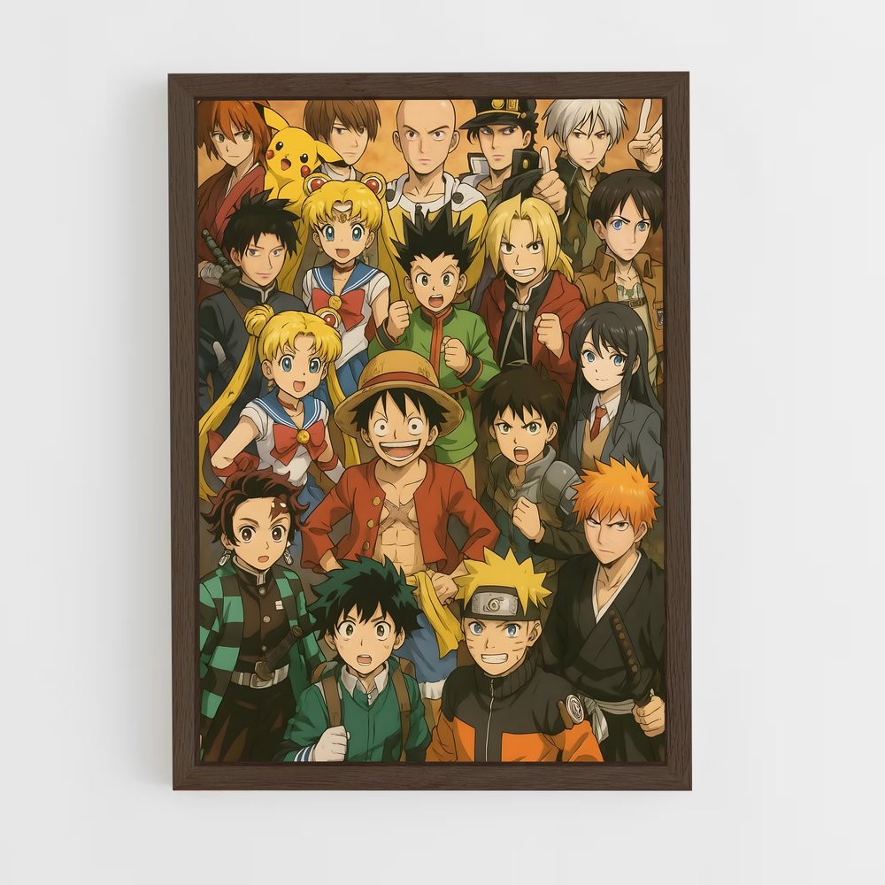 ap-anime community-5 cadre Bois foncé