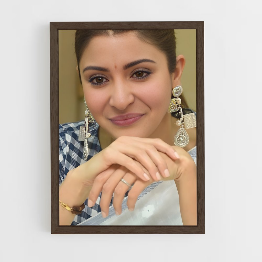 ap-anushka sharma-5 cadre Bois foncé