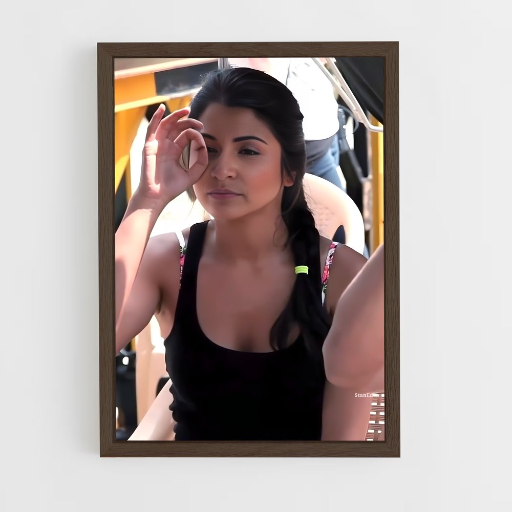 ap-anushka sharma-7 cadre Bois foncé