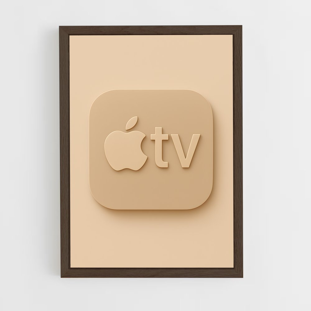 ap-apple tv+-1 cadre Bois foncé