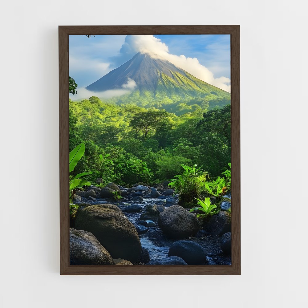 ap-arenal volcano-2 cadre Bois foncé