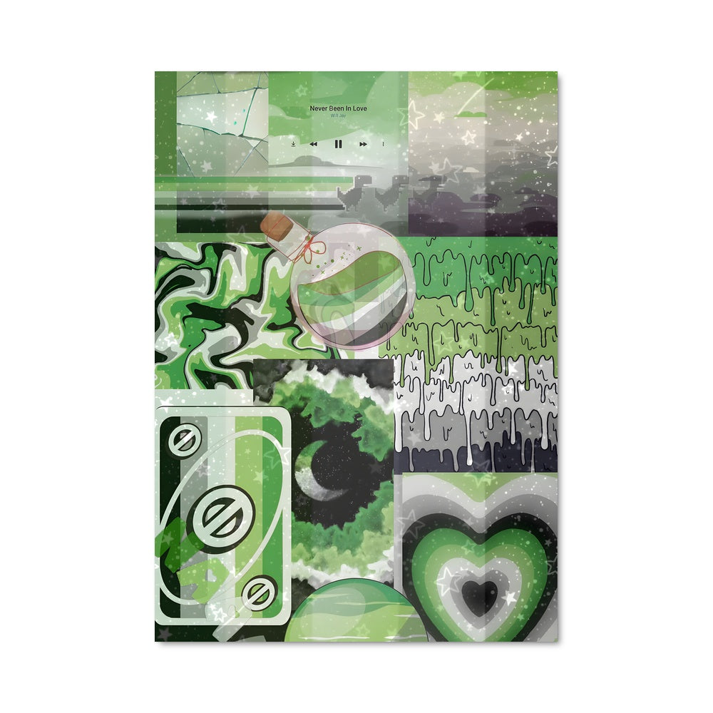 Poster Cœurs Abstraits