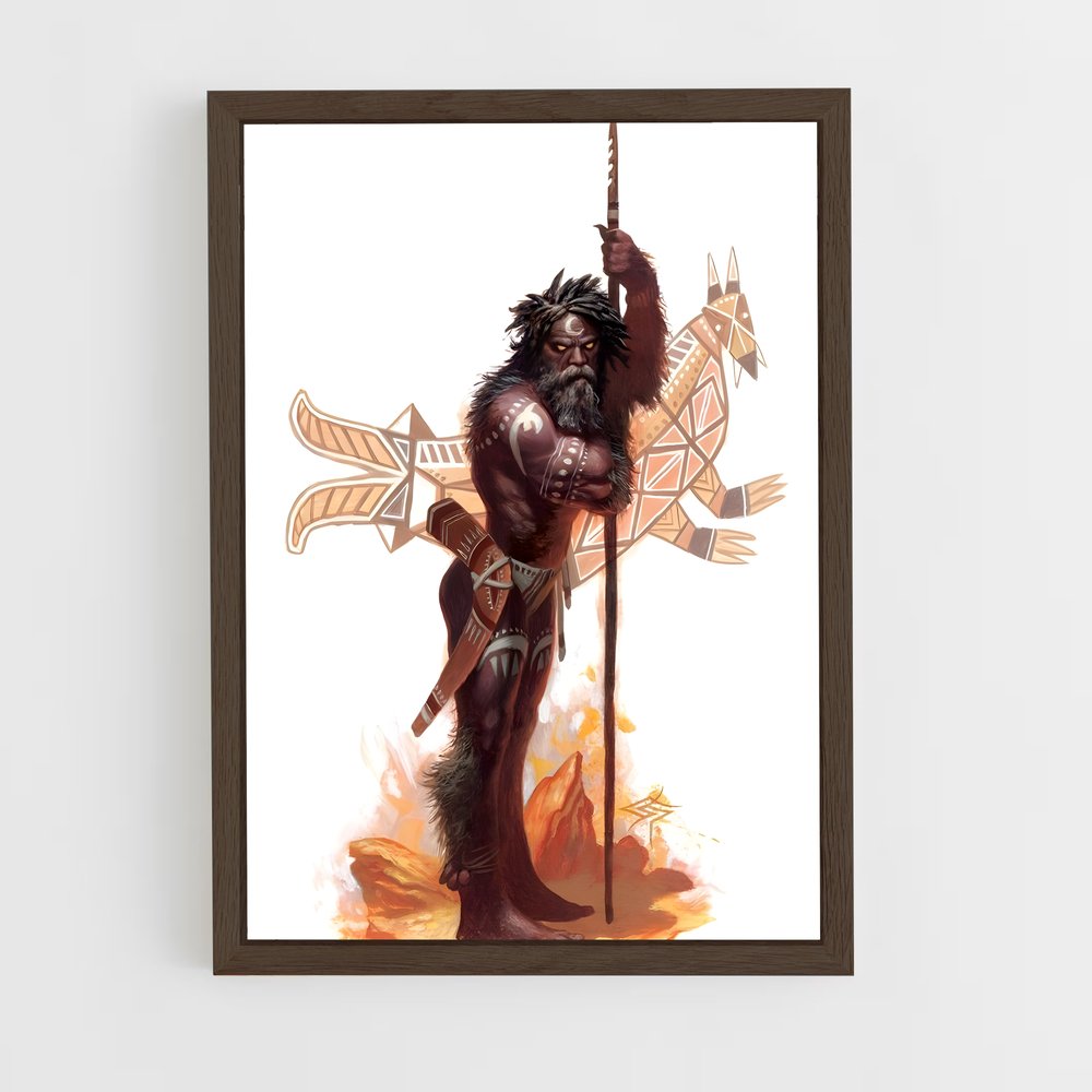 ap-australian aboriginal mythology-1 cadre Bois foncé