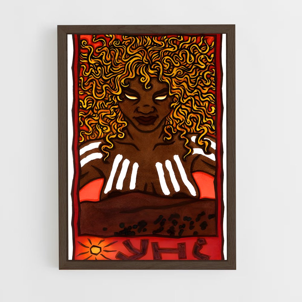 ap-australian aboriginal mythology-2 cadre Bois foncé