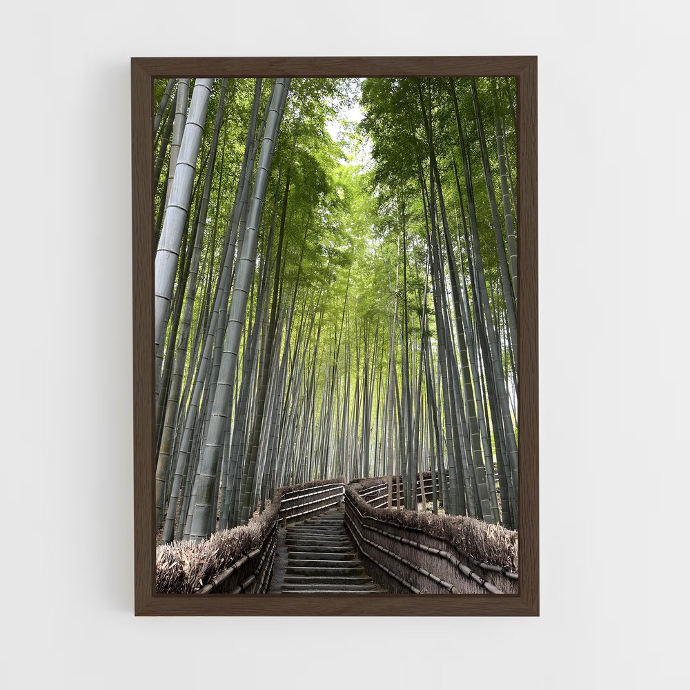 ap-bamboo forest-3 cadre Bois foncé