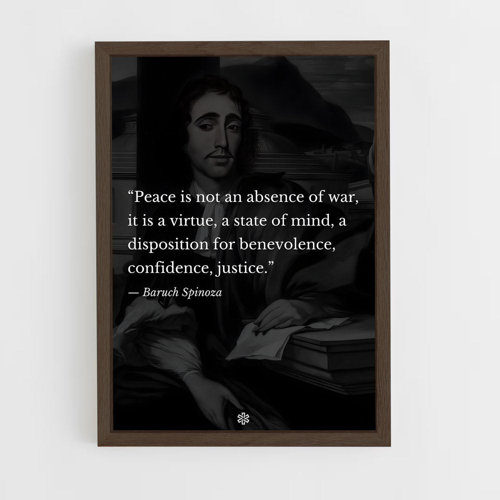 ap-baruch spinoza-2 cadre Bois foncé