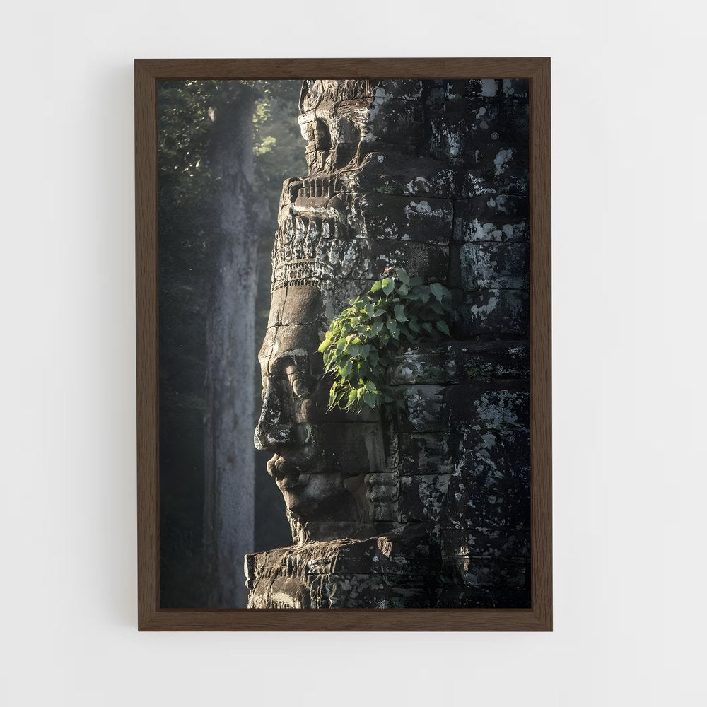 ap-bayon temple-1 cadre Bois foncé