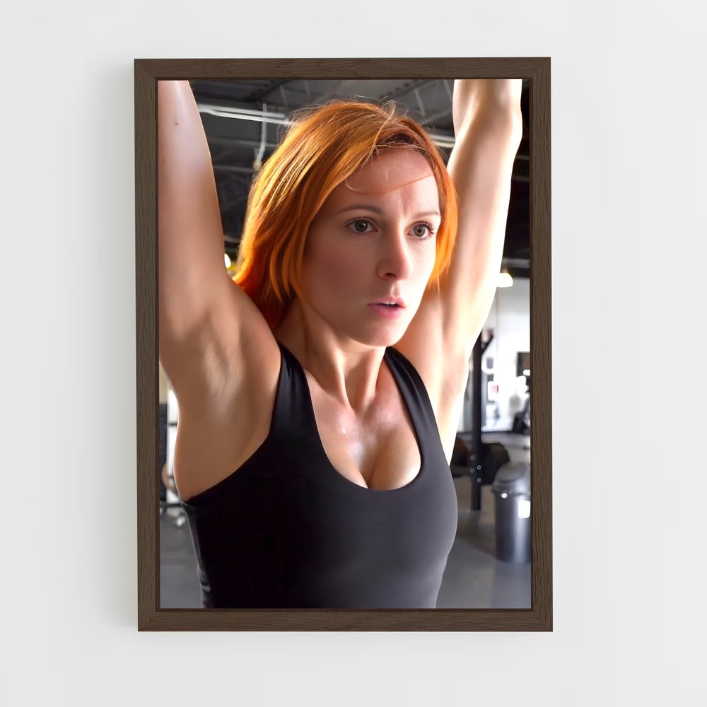 ap-becky lynch-6 cadre Bois foncé
