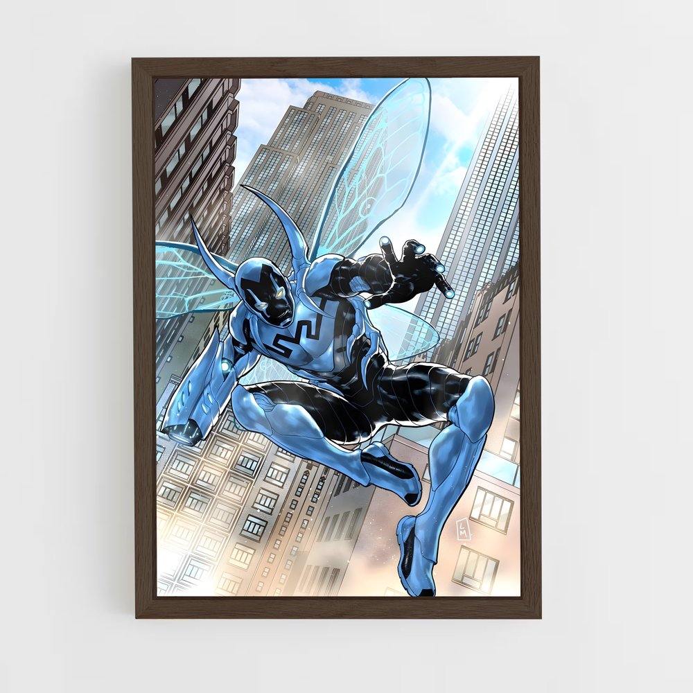 ap-blue beetle-7 cadre Bois foncé