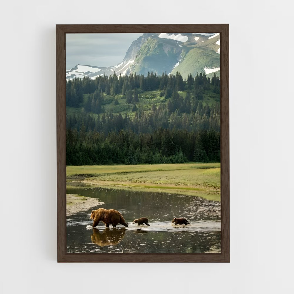ap-boreal forest-2 cadre Bois foncé