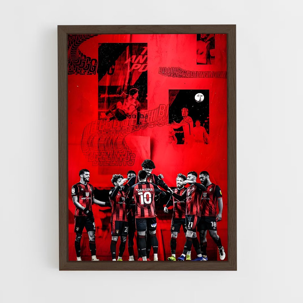 ap-bournemouth afc-6 cadre Bois foncé