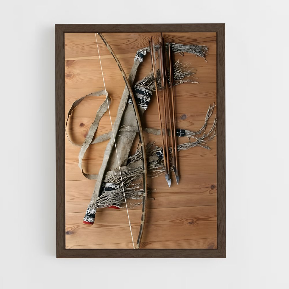 ap-bow and arrow-1 cadre Bois foncé