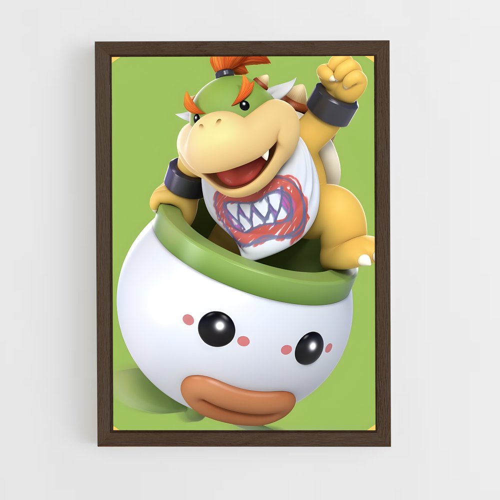 ap-bowser jr-2 cadre Bois foncé