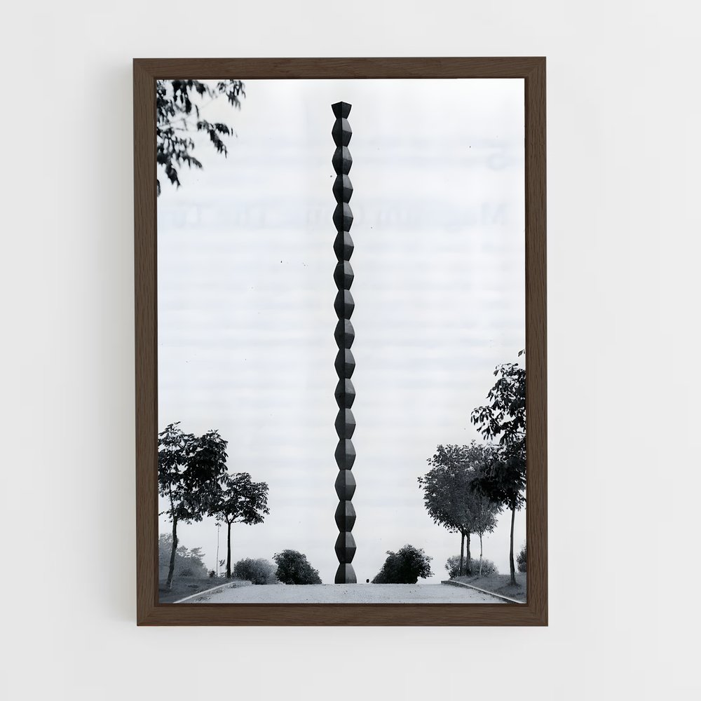 ap-brancusi endless column-1 cadre Bois foncé