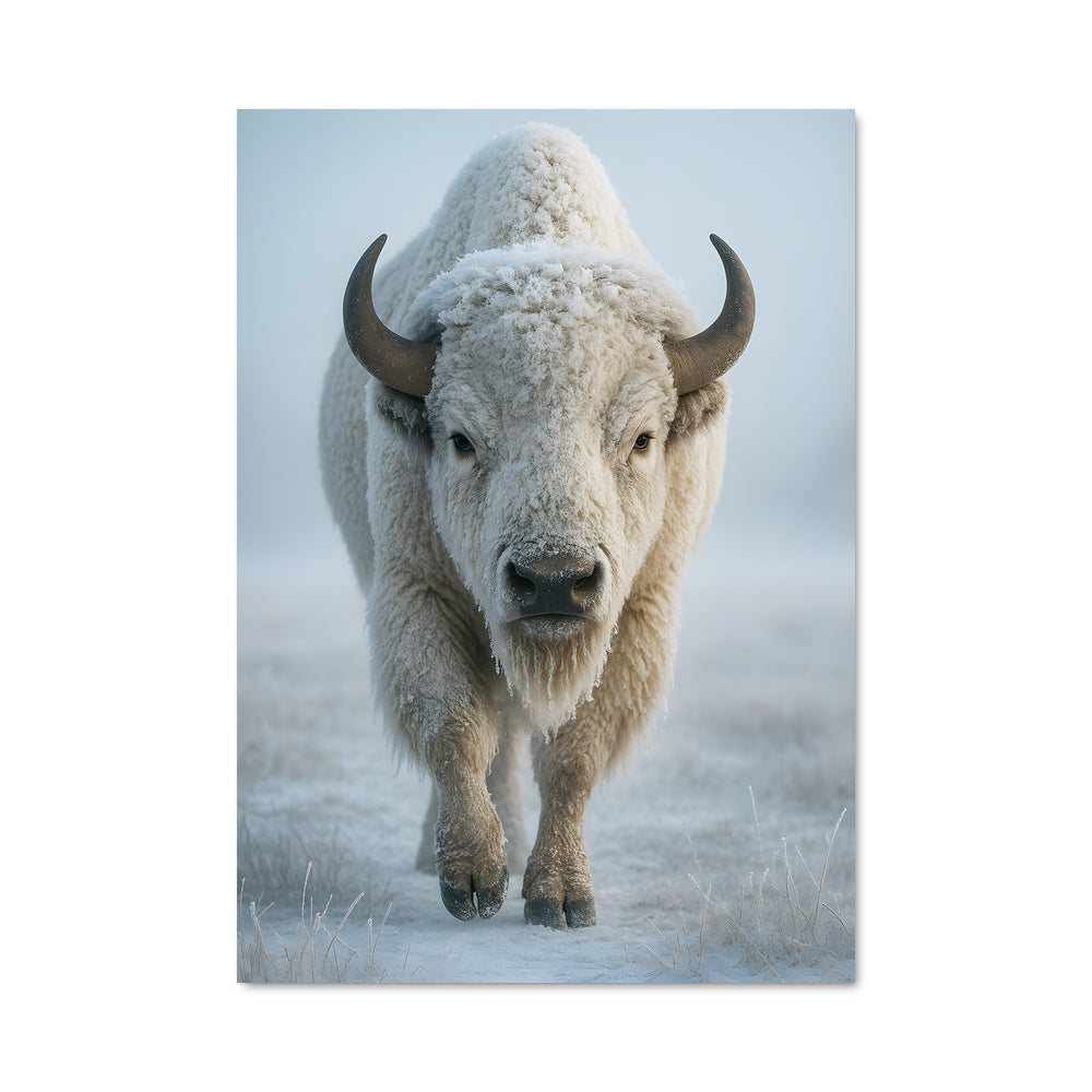 Poster Buffalo Blanc