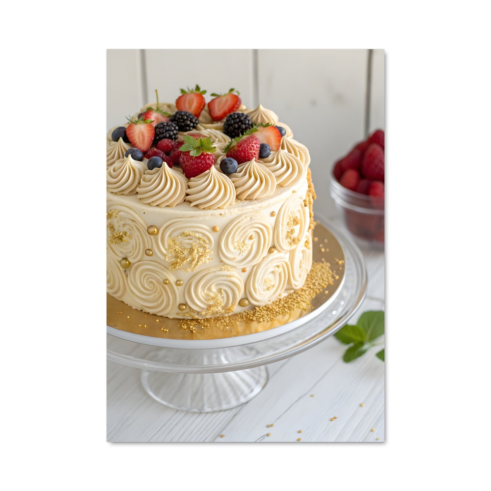Poster Gâteau Frais