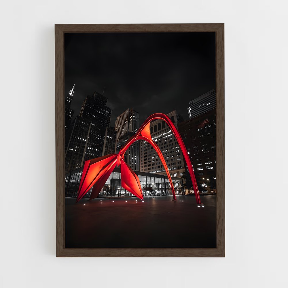 ap-calder flamingo-2 cadre Bois foncé