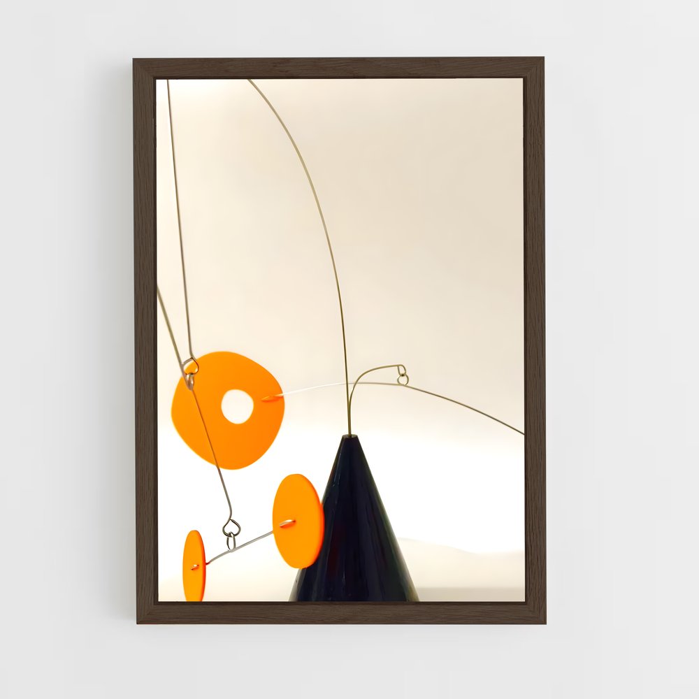ap-calder mobiles-7 cadre Bois foncé