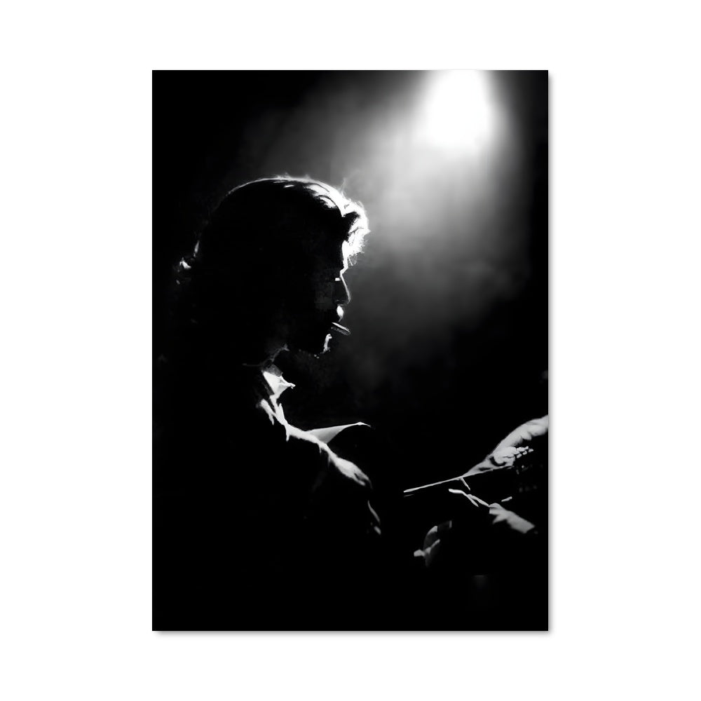 Poster Guitariste Élégant