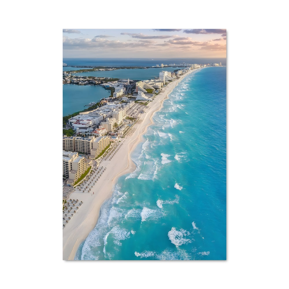 Poster Coucher de Soleil à Cancun