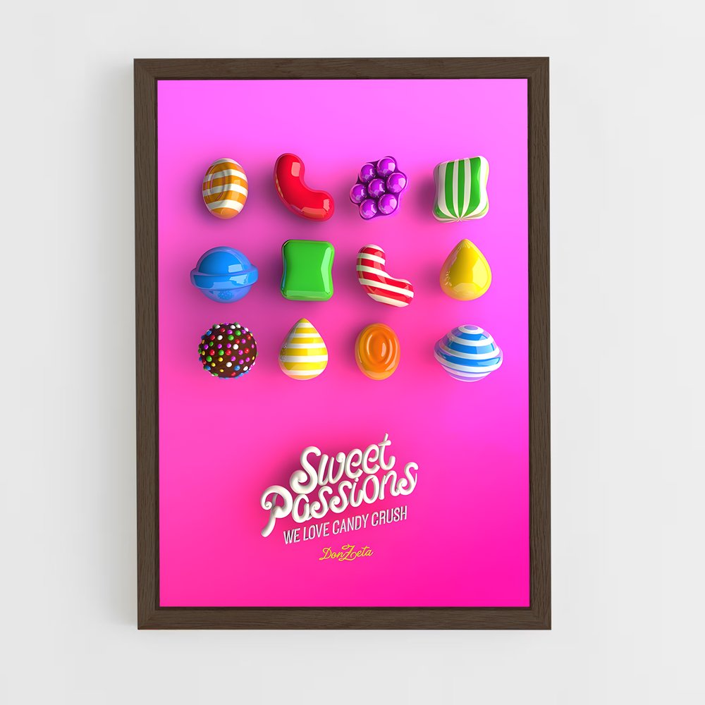ap-candy crush-2 cadre Bois foncé