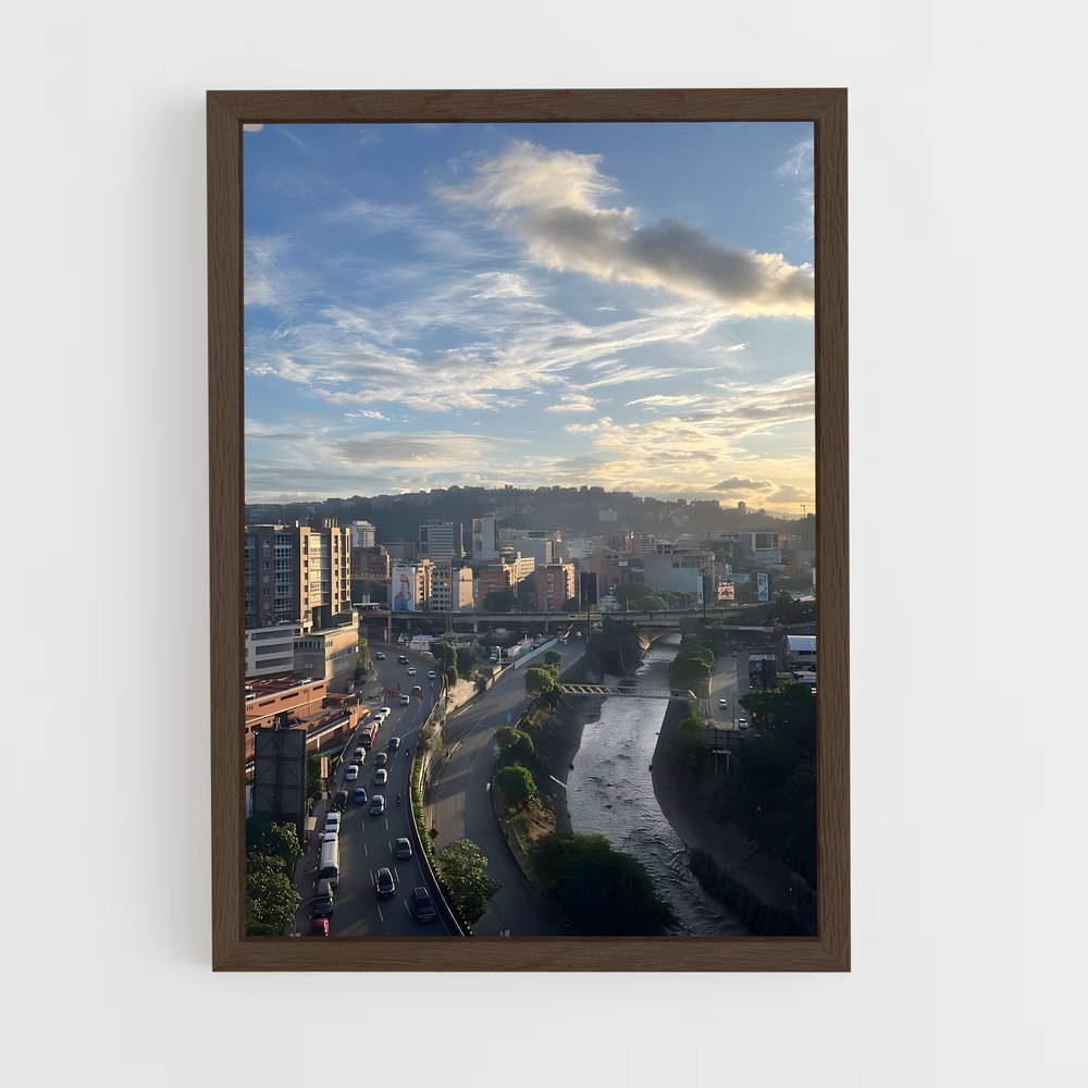 ap-caracas-4 cadre Bois foncé