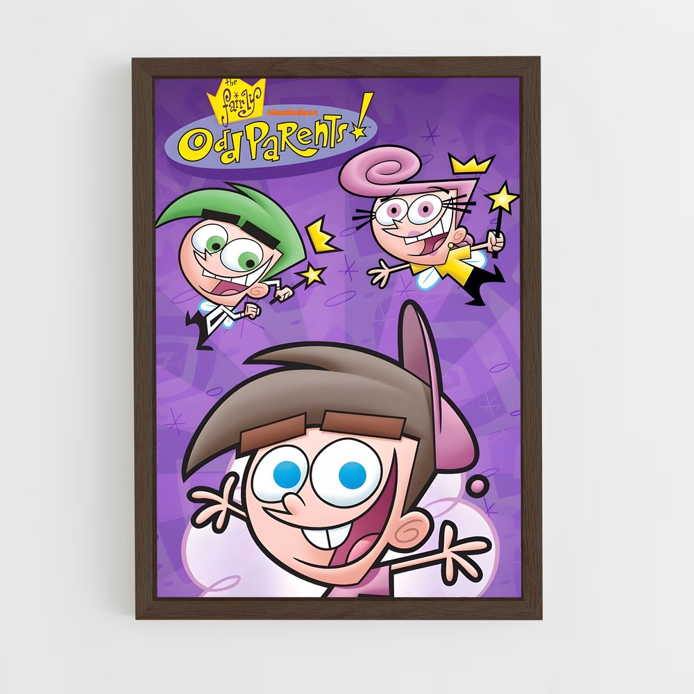 ap-cartoon network-9 cadre Bois foncé