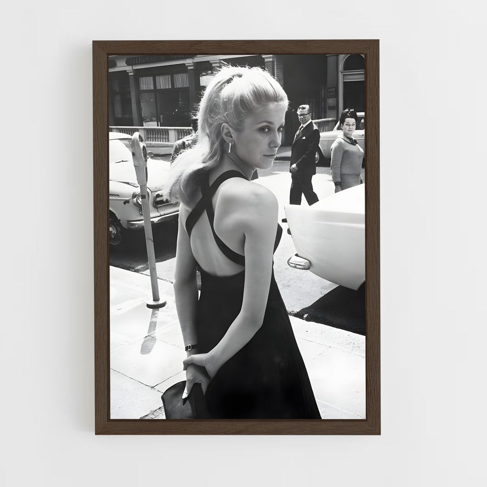 ap-catherine deneuve-4 cadre Bois foncé