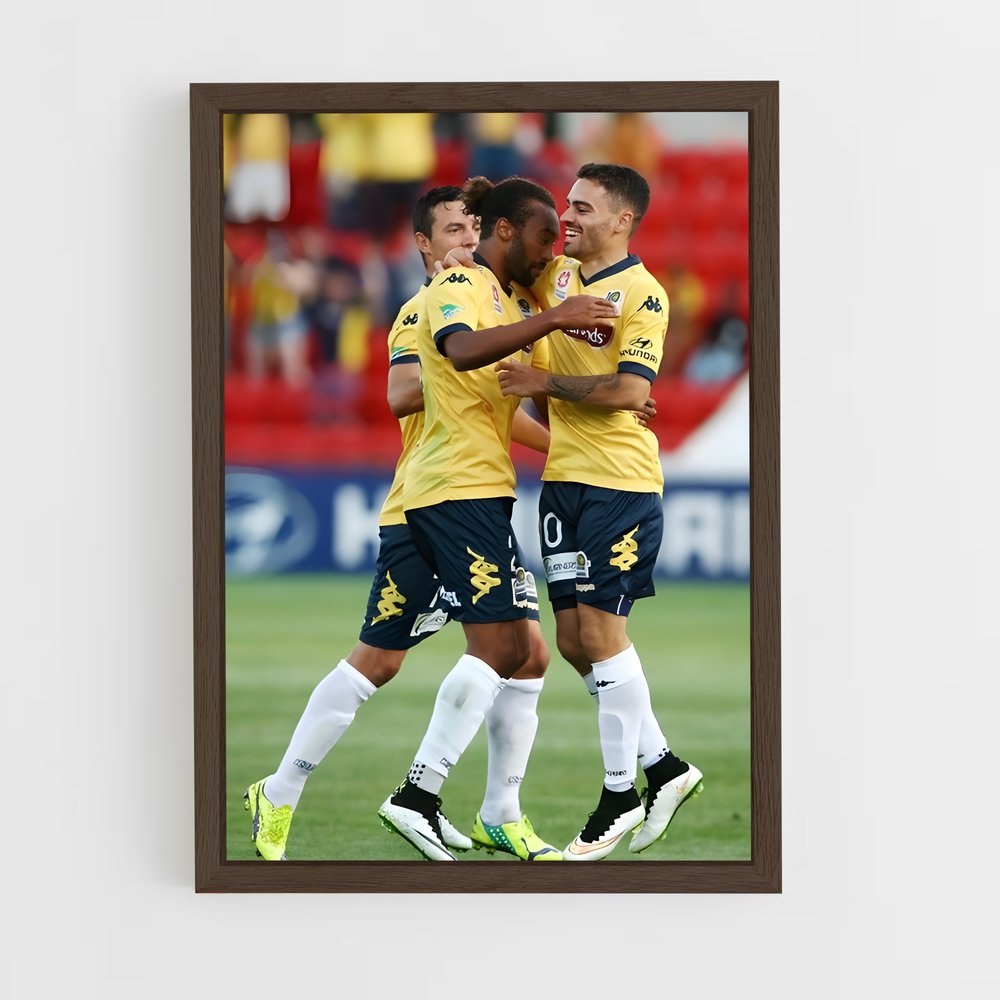ap-central coast mariners fc-2 cadre Bois foncé