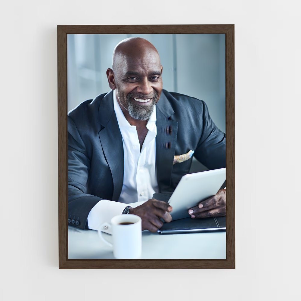 ap-chris gardner-1 cadre Bois foncé
