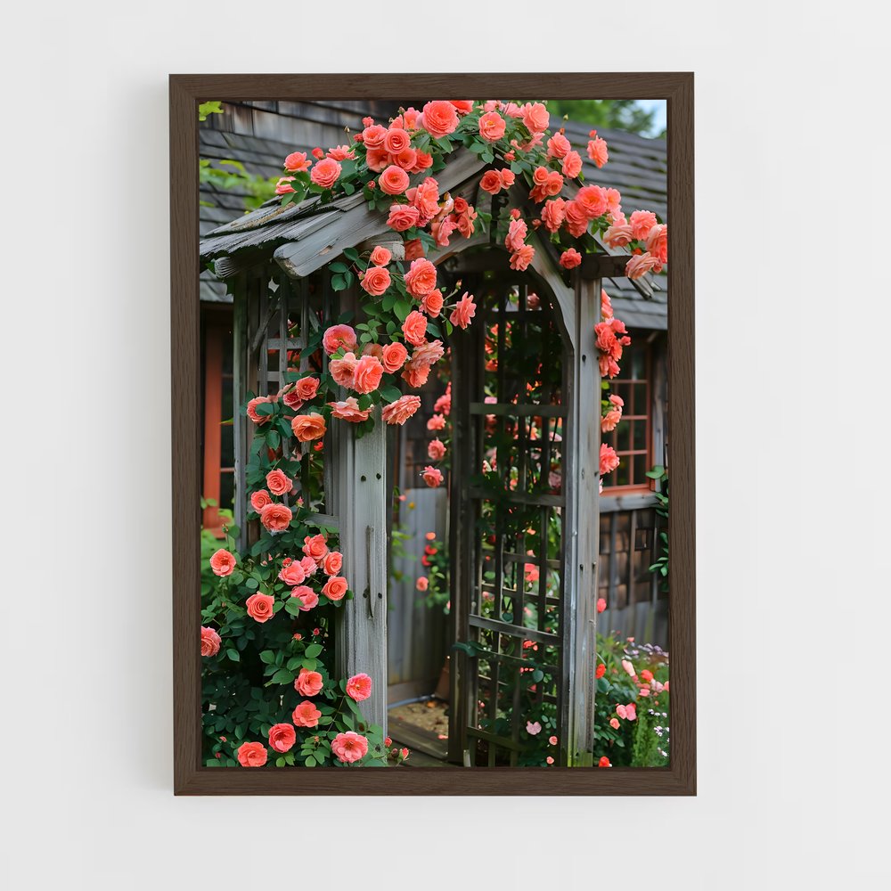 ap-climbing rose-3 cadre Bois foncé