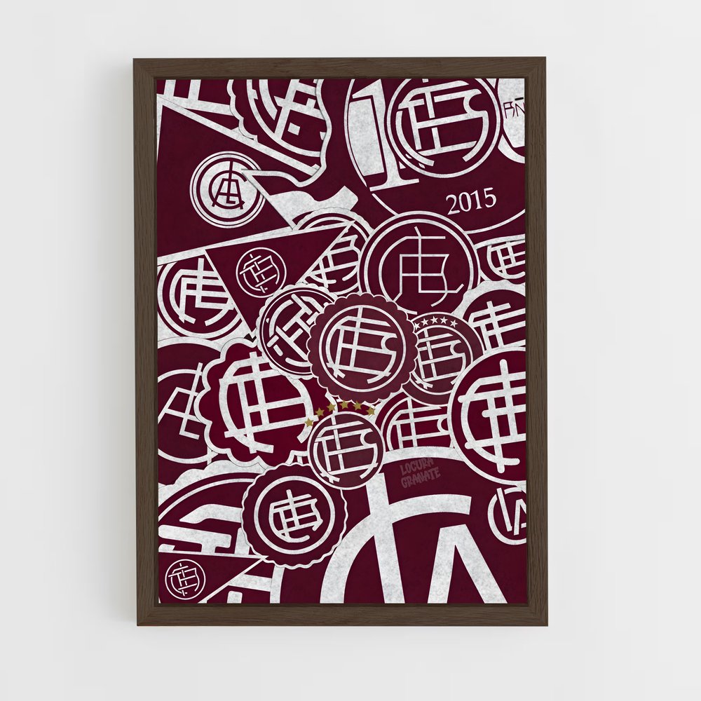 ap-club atletico lanus-2 cadre Bois foncé