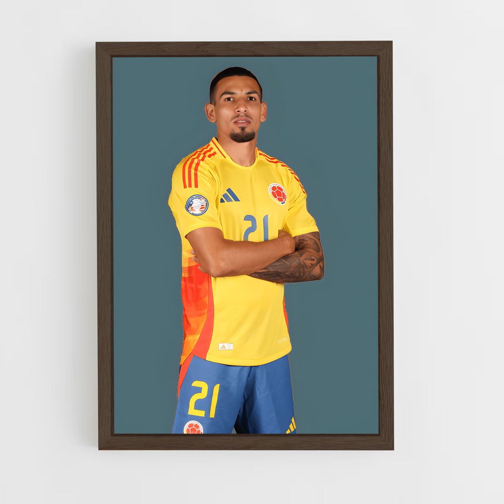 ap-colombia national football team-6 cadre Bois foncé