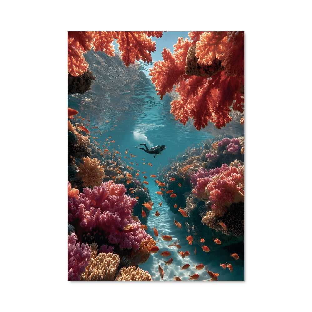 Poster Plongée dans l'Océan