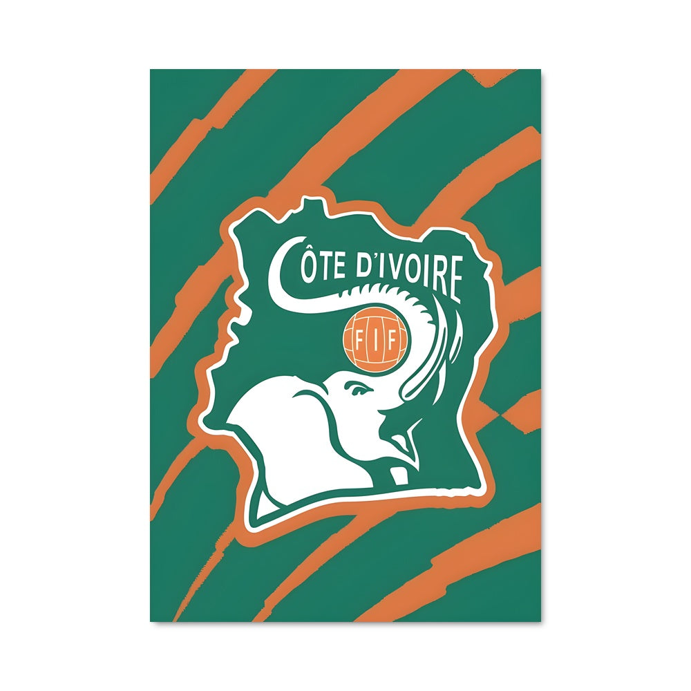 Poster Coeur de Côte d'Ivoire