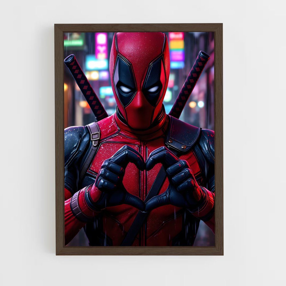 ap-deadpool-6 cadre Bois foncé