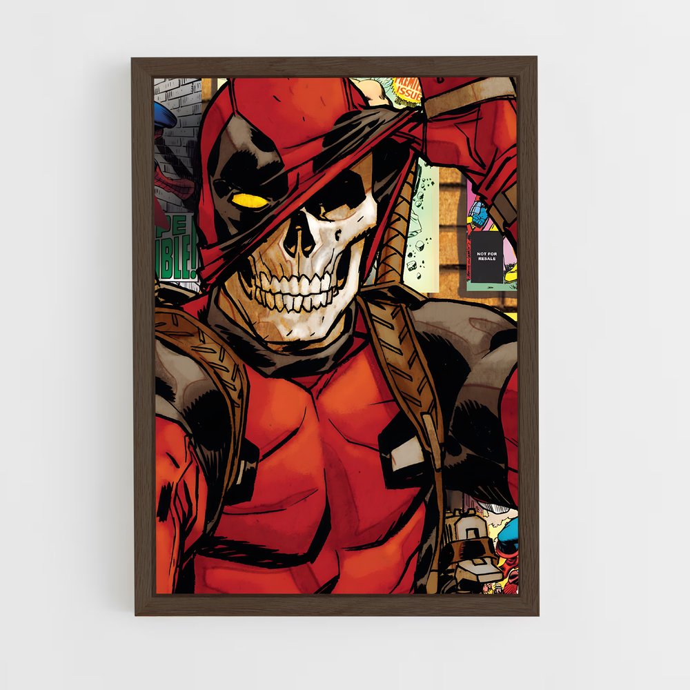 ap-deadpool-7 cadre Bois foncé