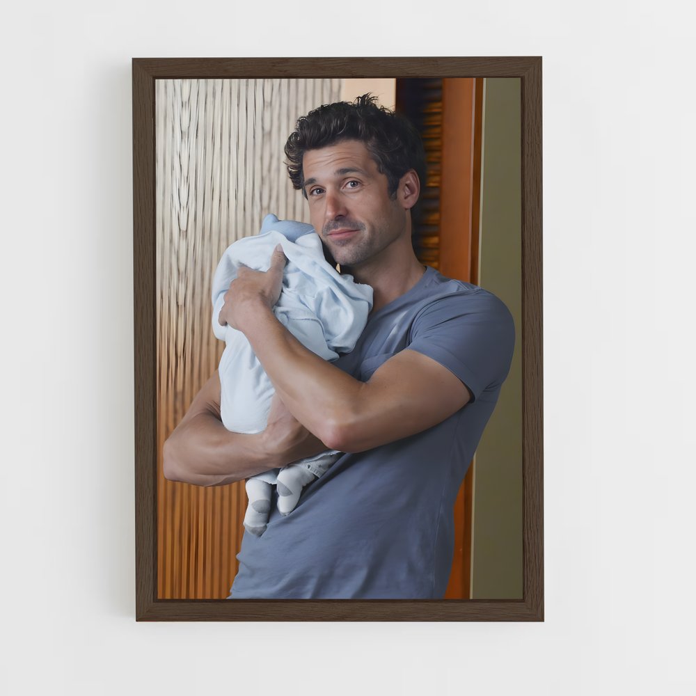 ap-derek shepherd-7 cadre Bois foncé