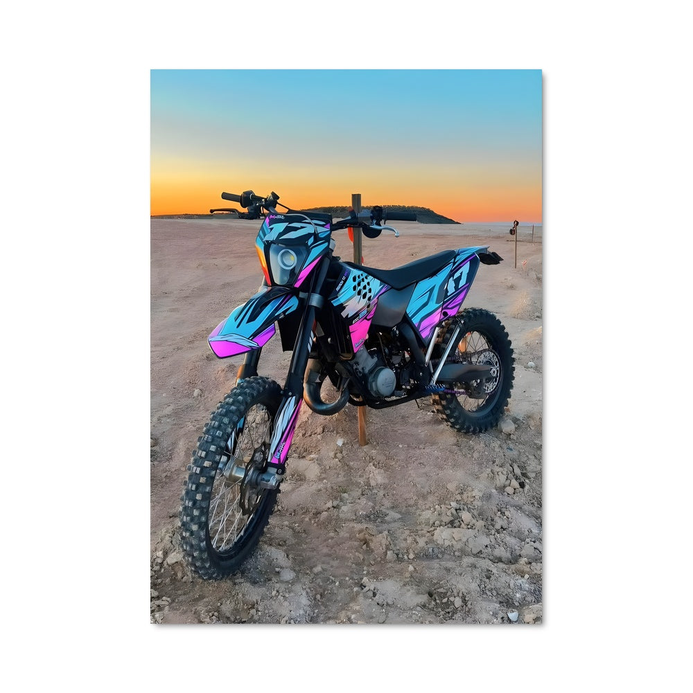 Poster Ride Pink Blue