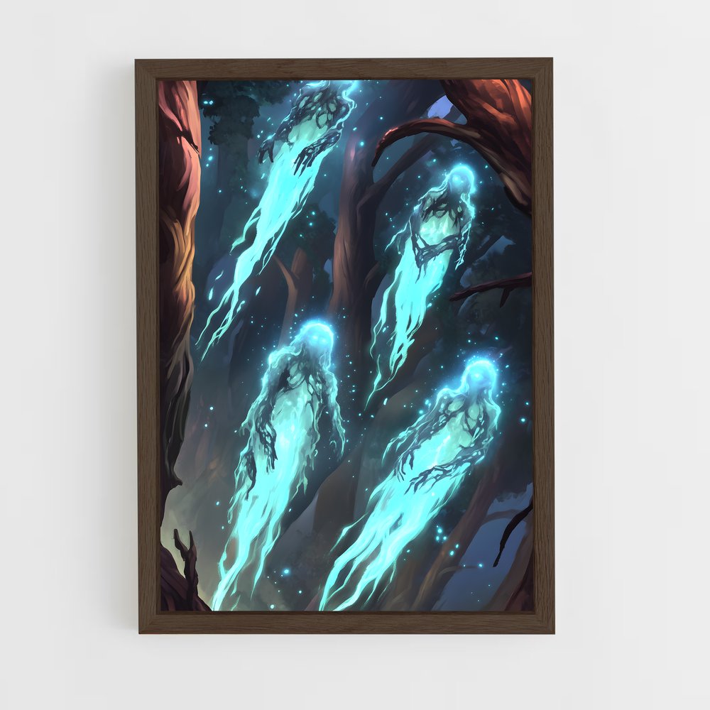 ap-dreamtime spirits-6 cadre Bois foncé