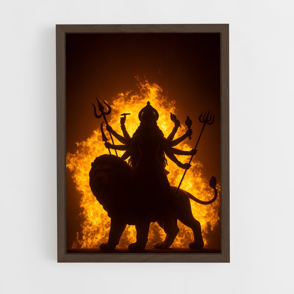 ap-durga-4 cadre Bois foncé
