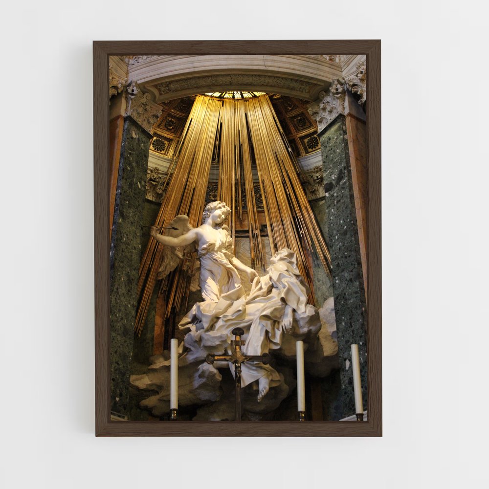 ap-ecstasy of saint teresa bernini-1 cadre Bois foncé